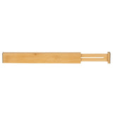 Justerbar lådorganisatör i bambu 4-pack teleskopiska avdelare 42-56 cm