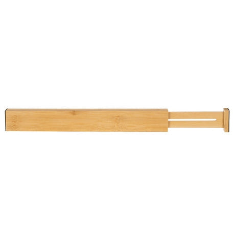 Justerbar lådorganisatör i bambu 4-pack teleskopiska avdelare 42-56 cm