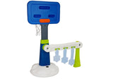 Justerbart basketbollset för barn 99–125 cm med boll, pump och poängarm