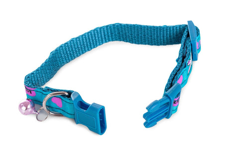 Justerbart hund- och katthalsband med bjällra 23,5–36 cm mixfärg