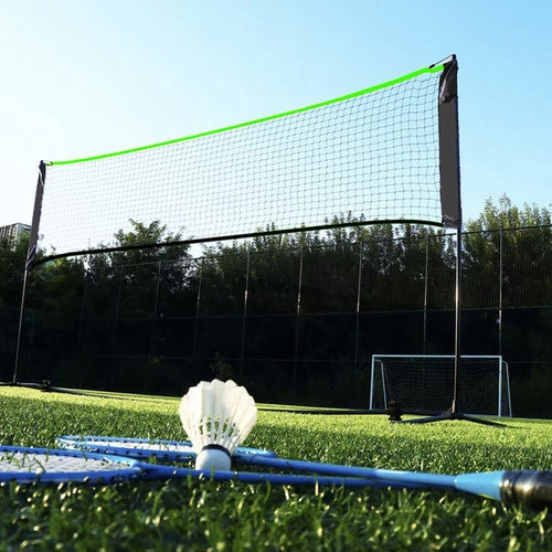 Justerbart sportnät 310x90 cm för volleyboll/badminton/tennis 93-255 cm