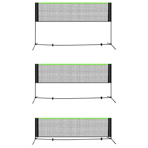 Justerbart sportnät 310x90 cm för volleyboll/badminton/tennis 93-255 cm