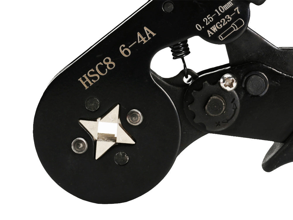 Kabelpress för kabelskor/kabelhylsor 0,25–10 mm² AWG 23–7