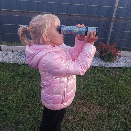 Kalejdoskop leksaksteleskop 20 cm flerfärgad
