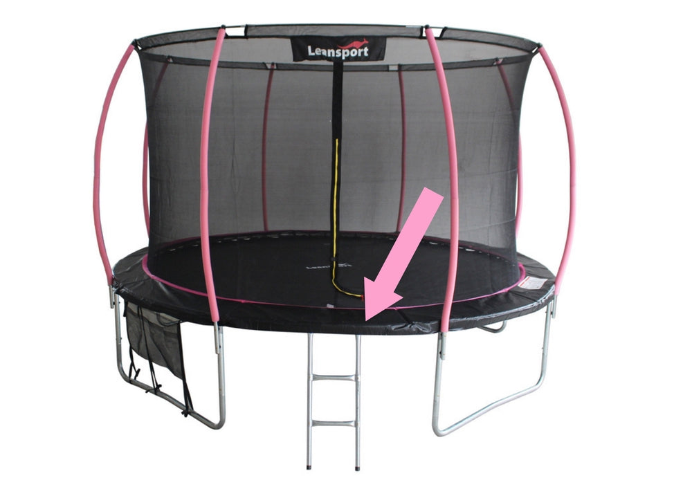 Kantskydd trampolin 8 fot 2,44 m 12 mm PVC/PE svart-rosa