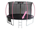 Kantskydd trampolin 8 fot 2,44 m 12 mm PVC/PE svart-rosa