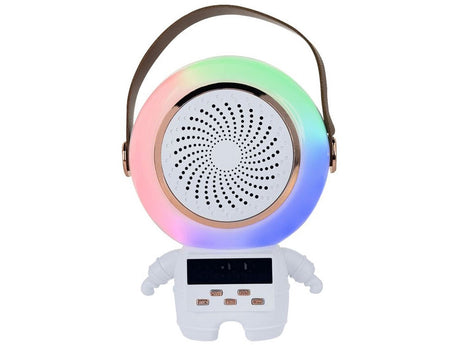 Karaokeanläggning Bluetooth-högtalare med LED och 2 trådlösa mikrofoner
