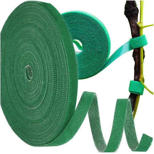 Kardborreband för växter och kablar 1x500 cm grön