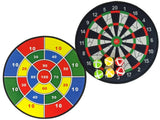 Kardborre darttavla 36 cm set med bollar, pilar och launcher