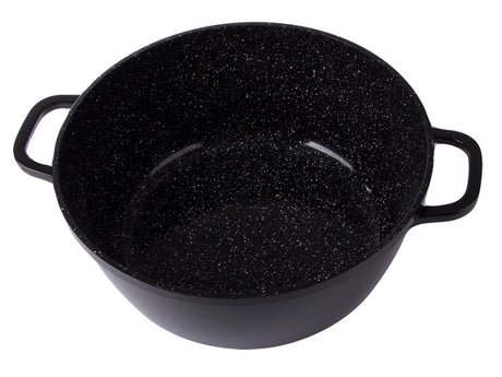 Kastrull 12,6 L med glaslock aromatiser gjuten alu non-stick