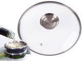 Kastrull 12,6 L med glaslock aromatiser gjuten alu non-stick