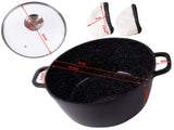 Kastrull 12,6 L med glaslock aromatiser gjuten alu non-stick