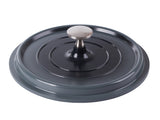 Kastrull med lock 2,2 L gjuten aluminium non-stick grå induktion