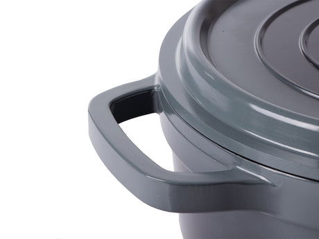 Kastrull med lock 2,2 L gjuten aluminium non-stick grå induktion