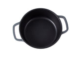 Kastrull med lock 2,2 L gjuten aluminium non-stick grå induktion