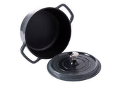 Kastrull med lock 2,2 L gjuten aluminium non-stick grå induktion