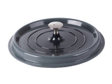 Kastrull med lock 4 L gjuten aluminium non-stick, grå, induktion/ugn