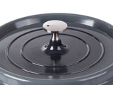 Kastrull med lock 4 L gjuten aluminium non-stick, grå, induktion/ugn