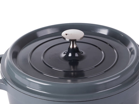 Kastrull med lock 4 L gjuten aluminium non-stick, grå, induktion/ugn