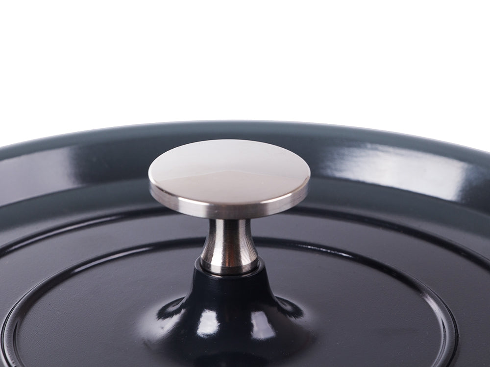 Kastrull med lock 4 L gjuten aluminium non-stick, grå, induktion/ugn