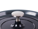 Kastrull med lock 4 L gjuten aluminium non-stick, grå, induktion/ugn