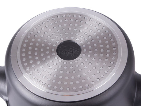 Kastrull- och grytset gjuten aluminium non-stick, för induktion, svart