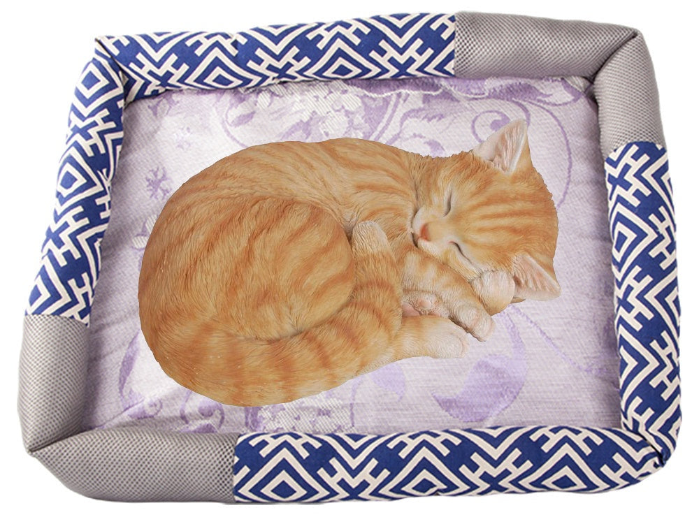 Kattbädd med klöspelare och liggmatta, storlek L, 65x50x7 cm