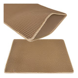 Kattlådematta 75x55 cm EVA-skum beige vattentålig halkfri