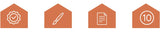Kattmasker DIY vita i pappersmassa 10-pack med gummiband 17x18 cm