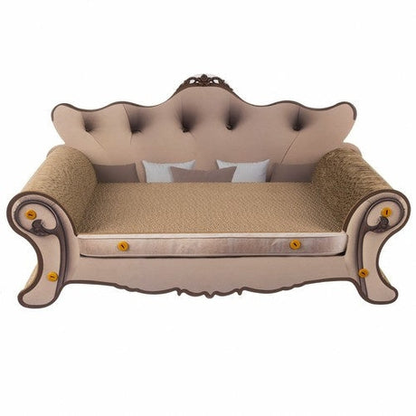Kattsoffa klösbräda i wellpapp/MDF 60 cm, sittyta 41x28 cm