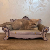 Kattsoffa klösbräda i wellpapp/MDF 60 cm, sittyta 41x28 cm