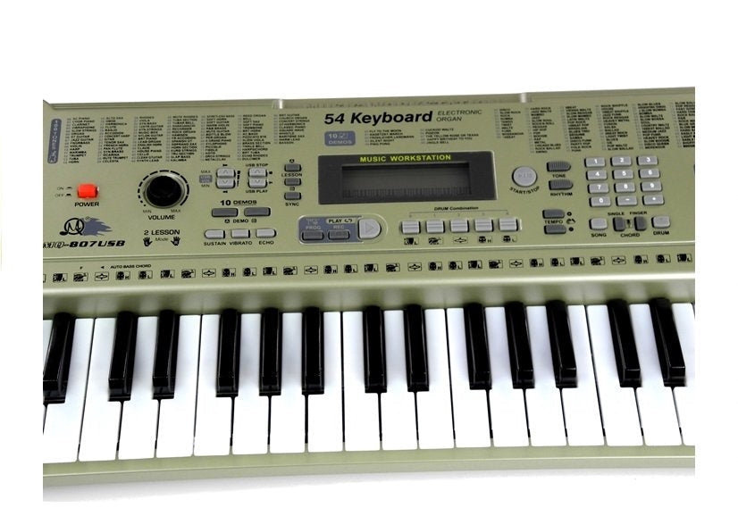 Keyboard leksak 70 cm med mikrofon, inspelning, LCD och högtalare