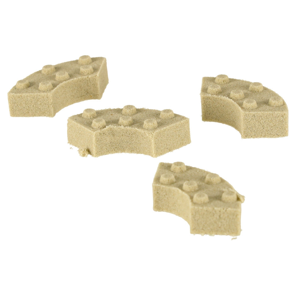 Kinetisk byggsand set 750 g med slottsdelar och verktyg, 3+