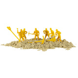 Kinetisk sand byggset 1100 g med formar och byggfordon, 3+