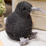 Kiwi fågel gosedjur 17 cm mjuk plysch svart, från 3 år