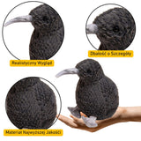 Kiwi fågel gosedjur 17 cm mjuk plysch svart, från 3 år
