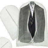 Klädkåpa transparent med dragkedja 120x60 cm för kostym/klänning