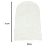 Klädkåpa transparent med dragkedja 120x60 cm för kostym/klänning