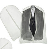 Klädöverdrag för kostym/klänning 100x60 cm transparent polyester