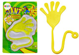 Klibbig hand leksak elastisk slime gul 23 cm, från 3 år