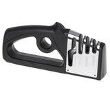 Knivslipare 4-i-1 trestegs V-slipning med halkfri bas 22x10x4 cm