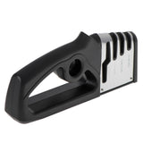 Knivslipare 4-i-1 trestegs V-slipning med halkfri bas 22x10x4 cm