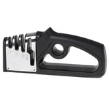 Knivslipare 4-i-1 trestegs V-slipning med halkfri bas 22x10x4 cm