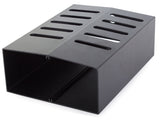 Knivställ väggmontering pulverlackerat stål svart 20x15x7,5 cm