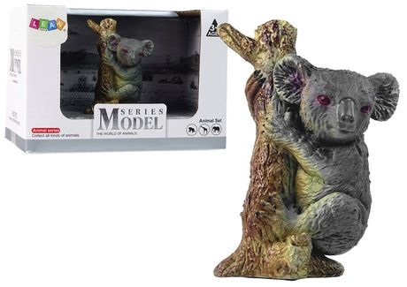 Koalafigur i hårt gummi 8 cm CE-märkt leksaksfigur från 3 år