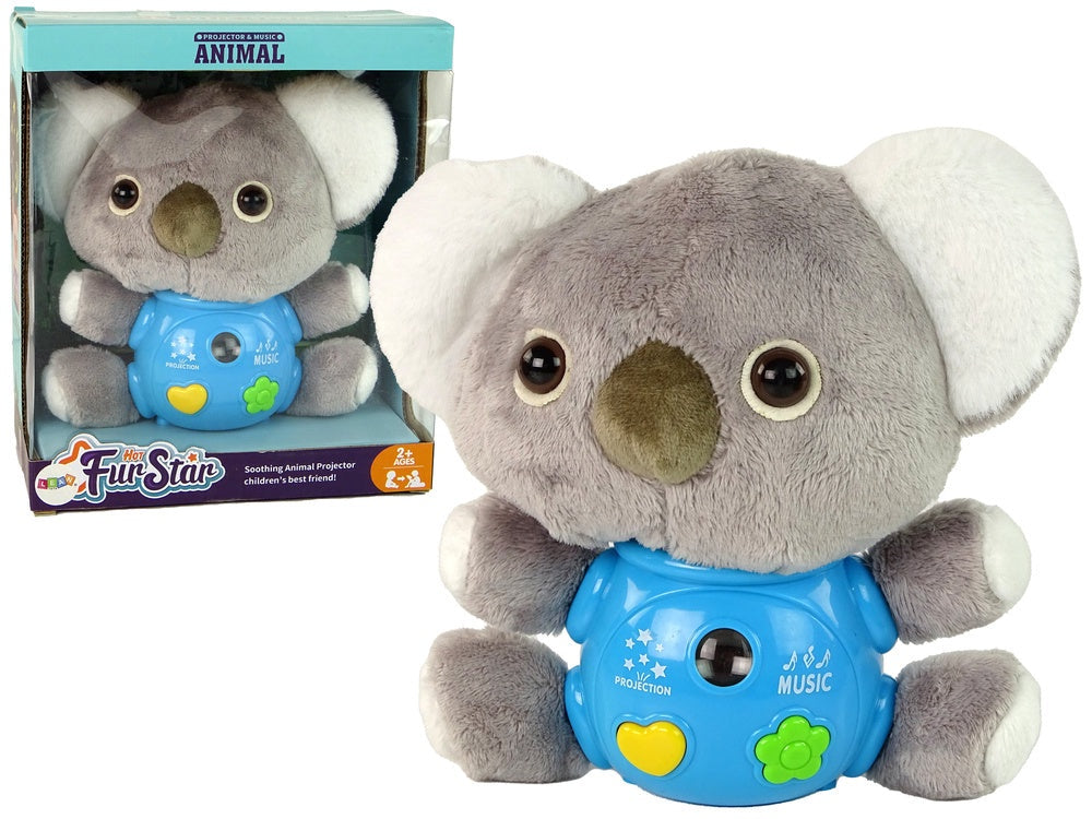 Koala nattlampa projektor med melodier och stjärnhimmel, från 3 år