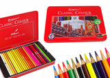 Konstkritor 48-pack 17 cm i metallask, 48 färger, CE/EN71, 3+