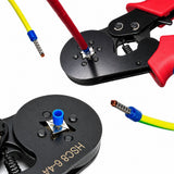 Krimpverktyg med 500 isolerade kabelskor 0,25-10 mm² (7-23 AWG)