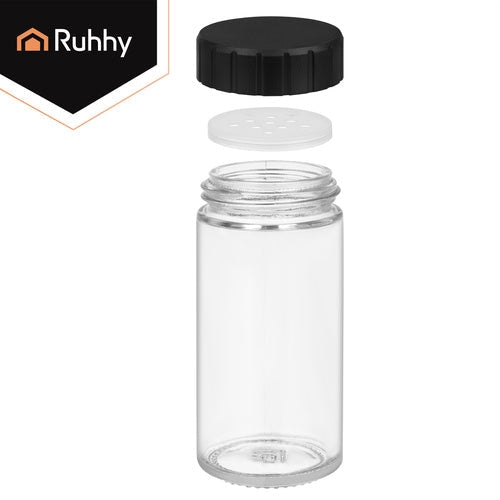 Kryddburkset 20 st 90 ml med roterande kryddställ 360° glasburkar