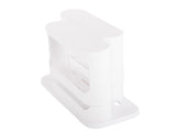 Kryddorganiser för skåp roterbar utdragbar plast vit 14x31x28 cm